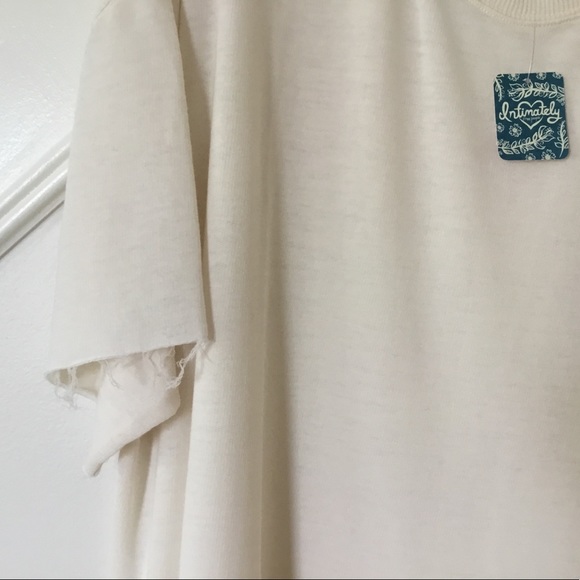 Ivory Cream Free People Cozy lounge sweatshirt NWT - Picture 4 of 6